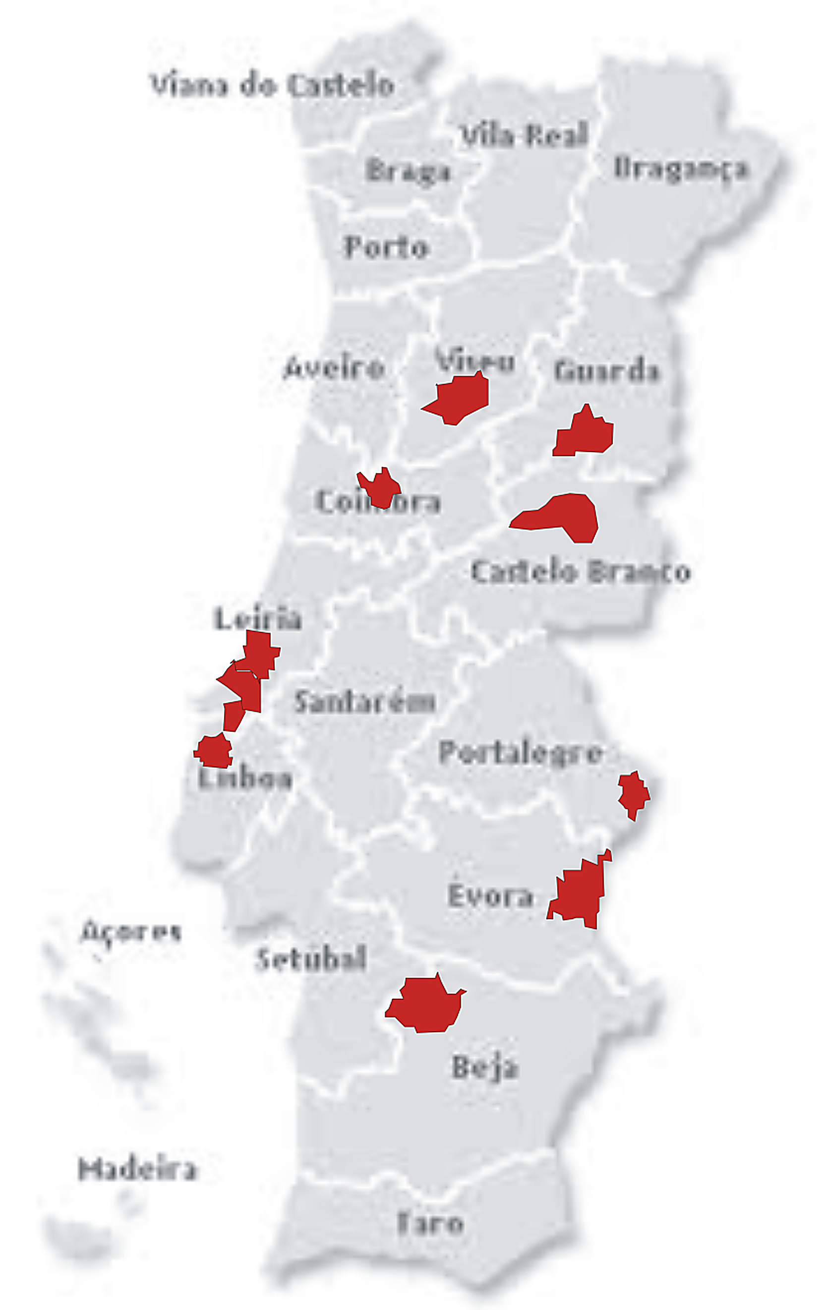 Distribuição nacional dos focos